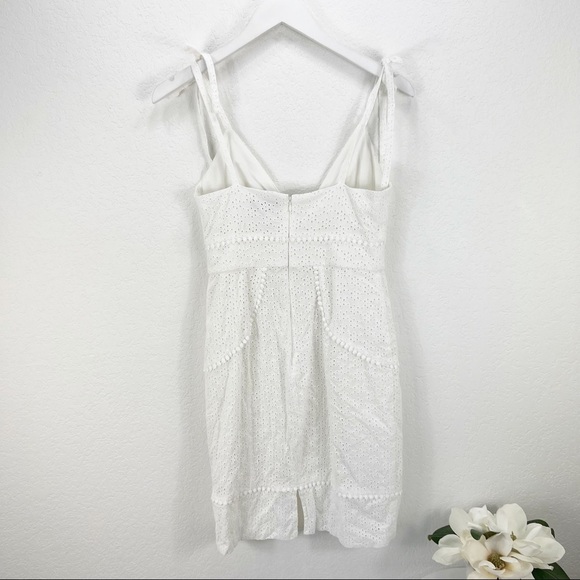 Majorelle White Tie Strap Eyelet Dress Revolve Size Small S - Picture 5 of 6